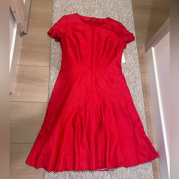 NWOT Hugo Boss Bold Red Midi Dress - Picture 1 of 15